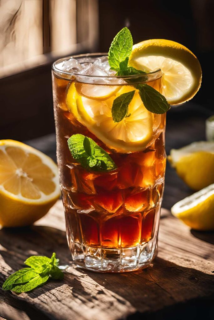 Iced Black Tea Lemonade
