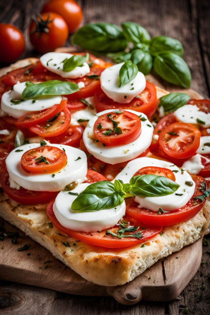 Tomato & Mozzarella on Focaccia