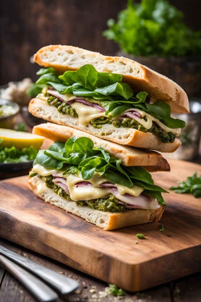 Turkey, Provolone & Pesto on Ciabatta