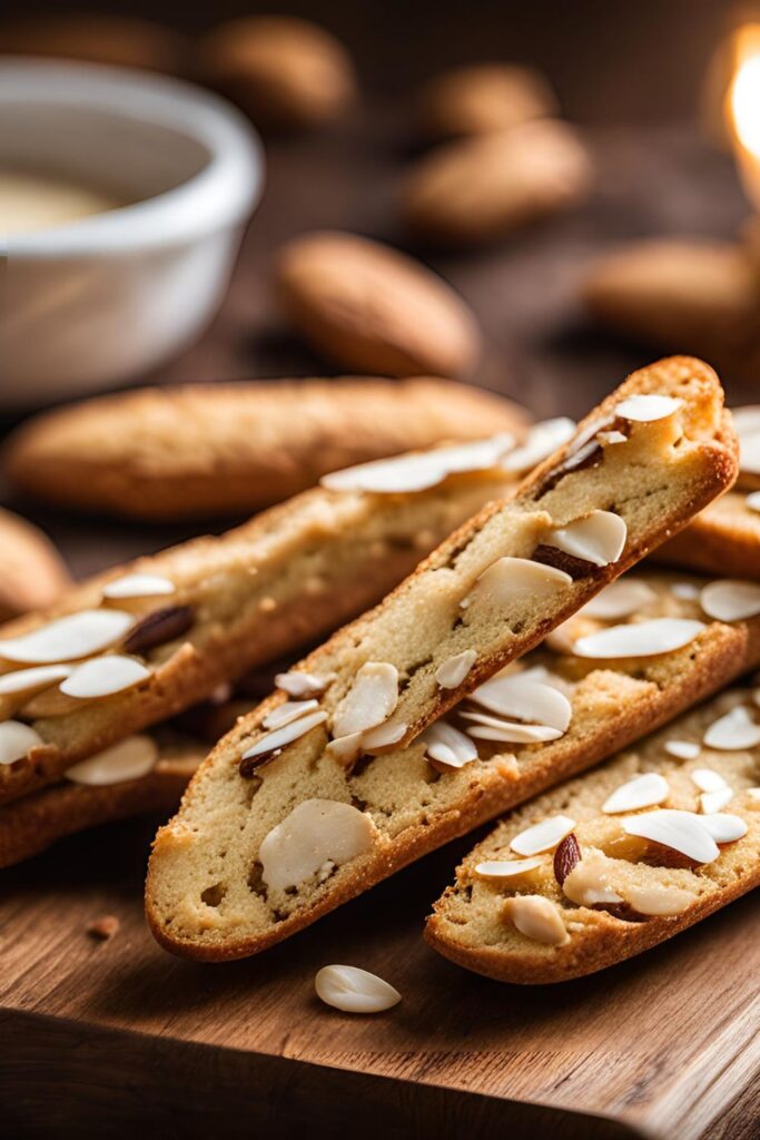 Vanilla Biscotti with Almonds
