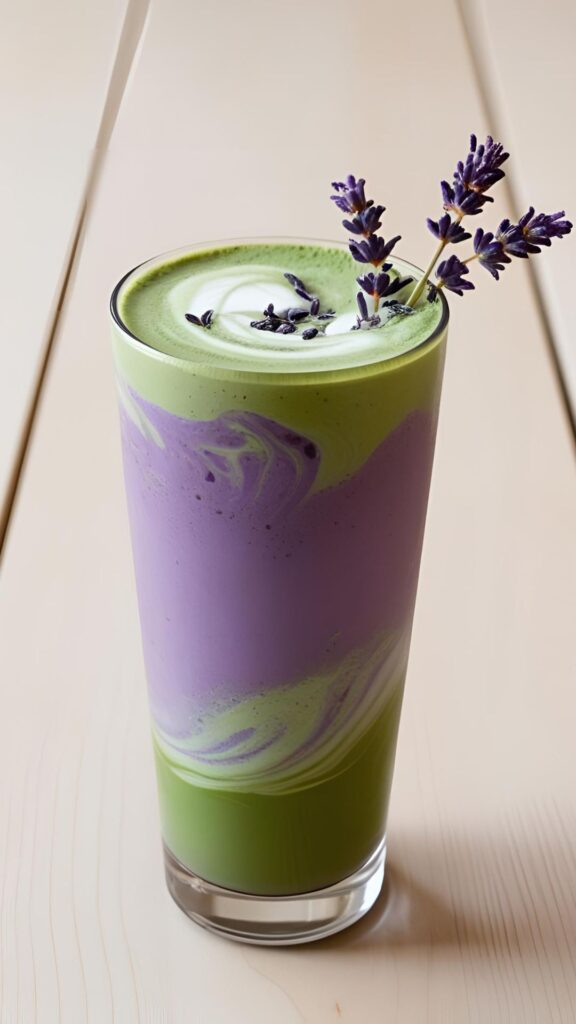 Lavender Matcha Malt