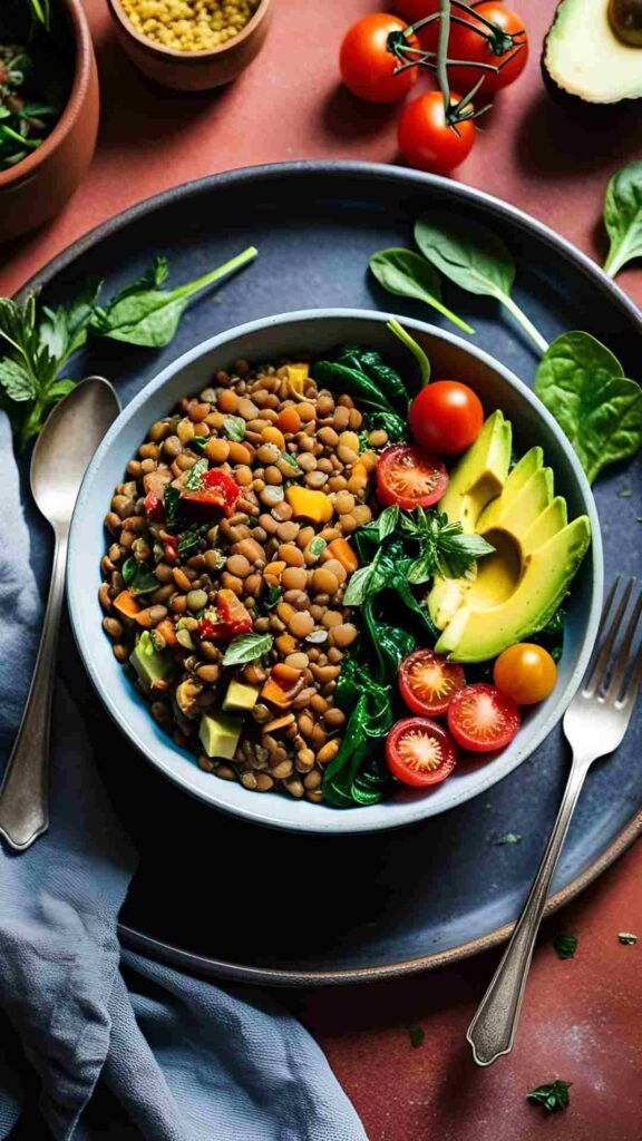 Lentils & Vegetable Protein Bowl