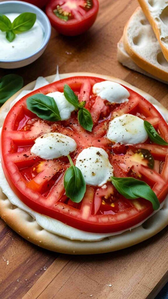 Tomato & Mozzarella on Focaccia